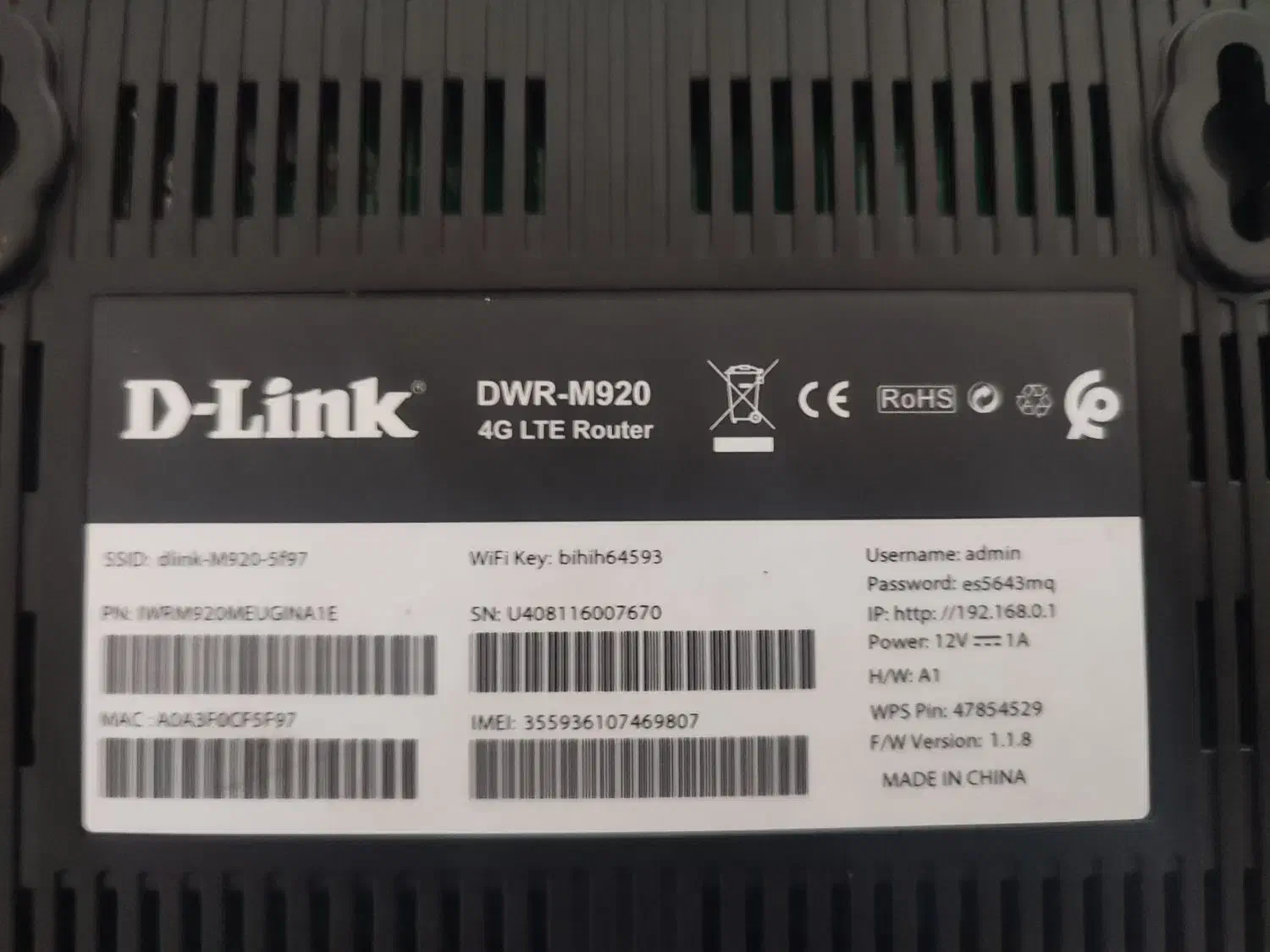 فروش مودم D-Link m920 G4|مودم و تجهیزات شبکه|شیراز, گلستان|دیوار
