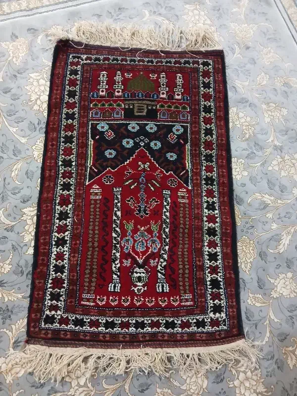 قالیچه دستباف پشمی|فرش|تایباد, |دیوار