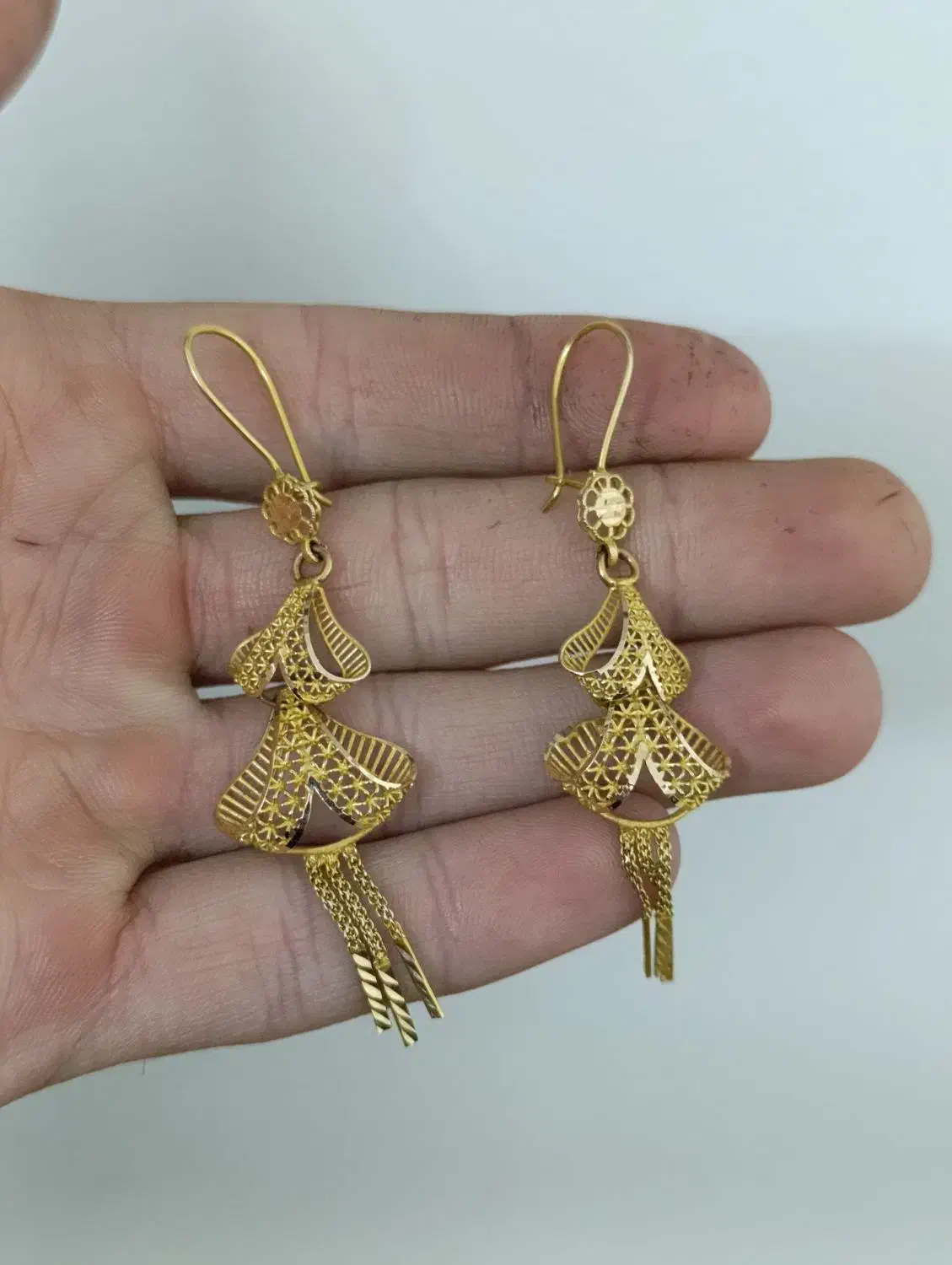 گوشواره طلا به قیمت تابلو.النگو دستبند انگشتر|جواهرات|مشهد, سرافرازان|دیوار