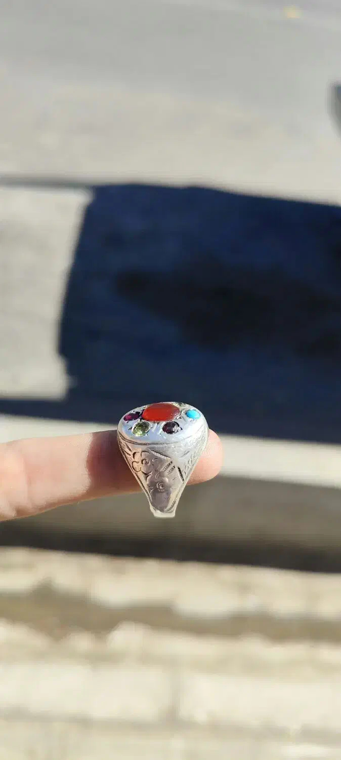 انگشتر ۷جواهر عتیقه|جواهرات|بیرجند, |دیوار