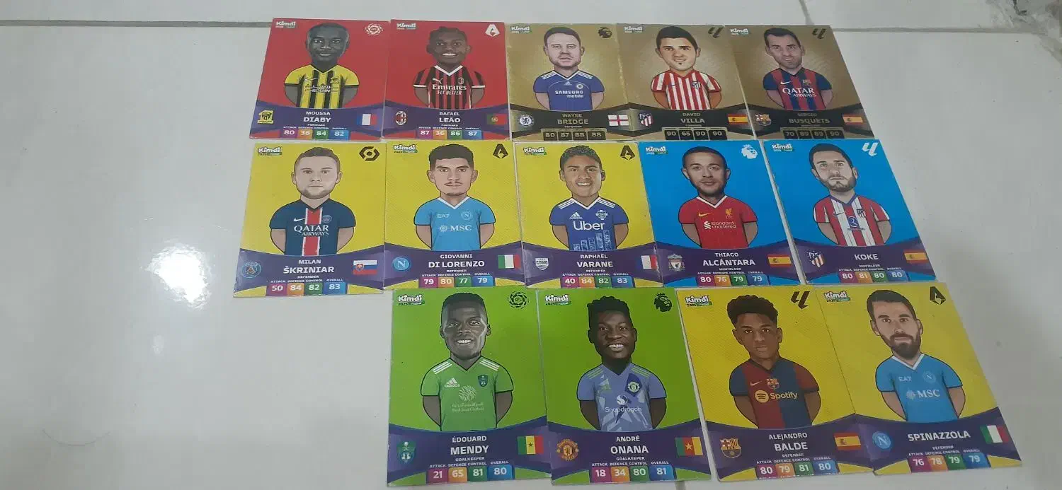 کارتهای فوتبالی خیلی قوی باآدمک|اسباببازی|ساری, |دیوار