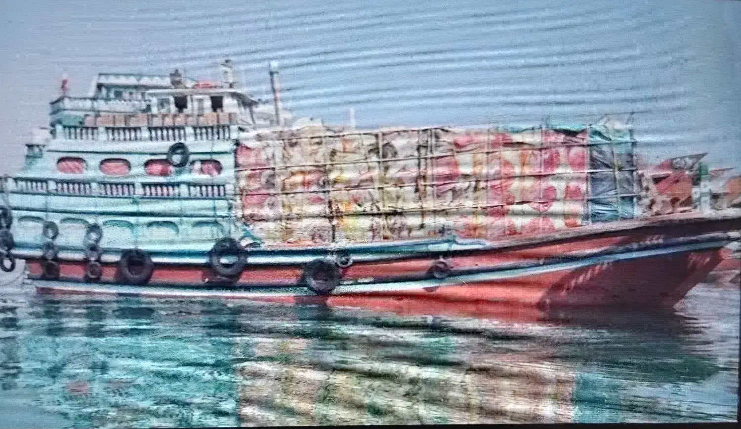 لنج باری|قایق و سایر وسایل نقلیه|بندر گناوه, |دیوار