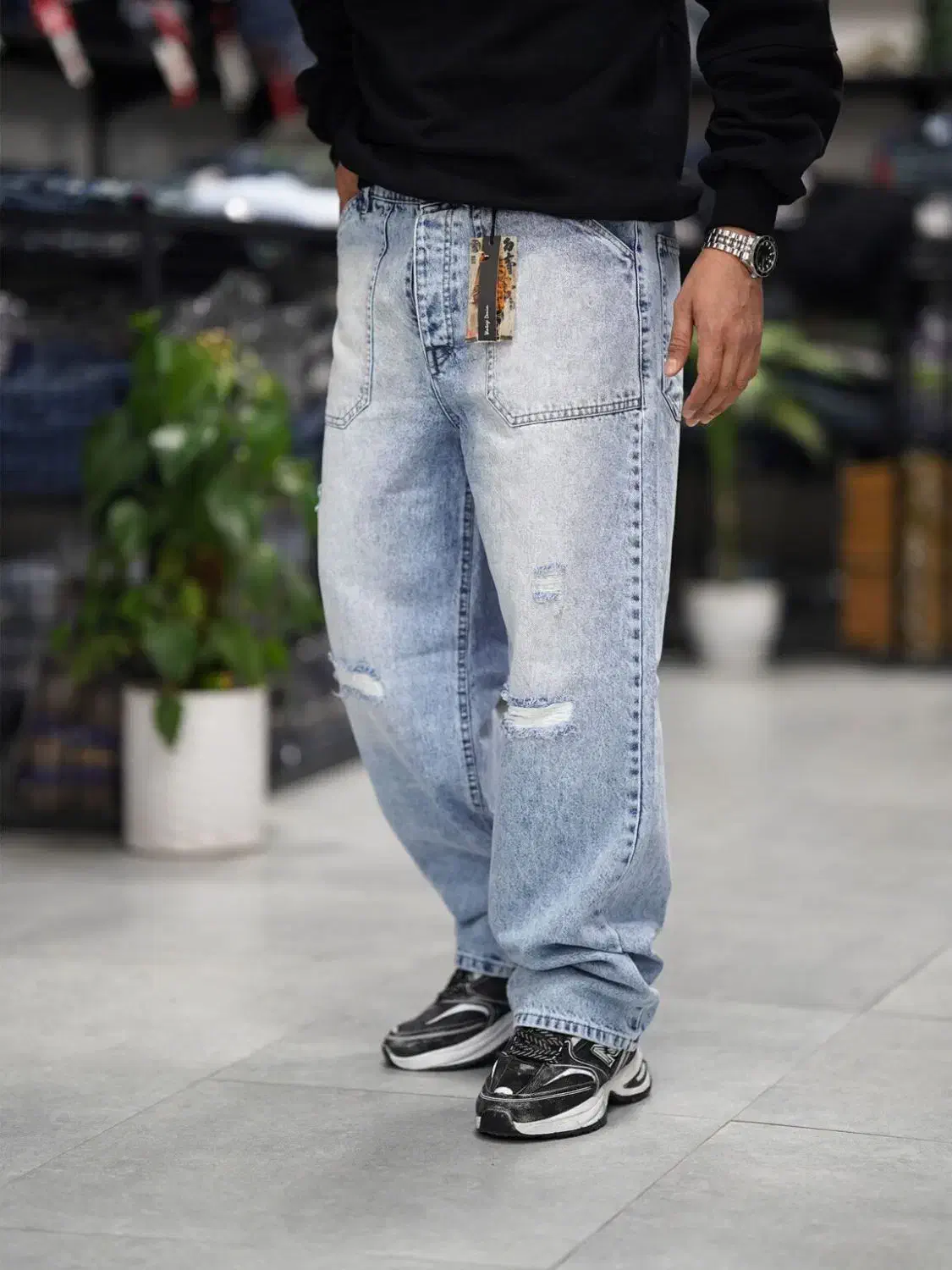 شلوار نیم بگ جیب آمریکایی|لباس|نسیم‌شهر, |دیوار