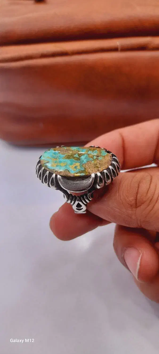 انگشتر فیروزه دست ساز نقره ۹۲۵|جواهرات|درگهان, |دیوار