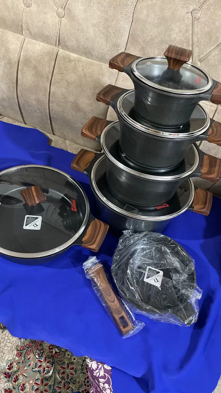 قابلمه تیتانیوم براجهیزیه فروش فوری|ظروف پختوپز|کردکوی, |دیوار