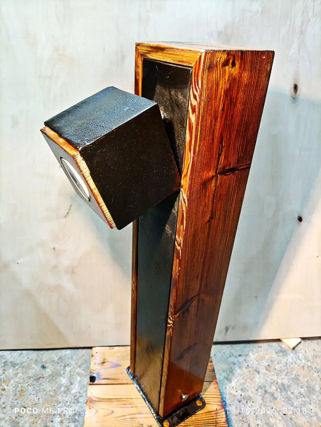 چراغ چمنی مدل هیواناچوب فلز باپوشش رزین پلی اورتان|لامپ و چراغ|گرگان, |دیوار