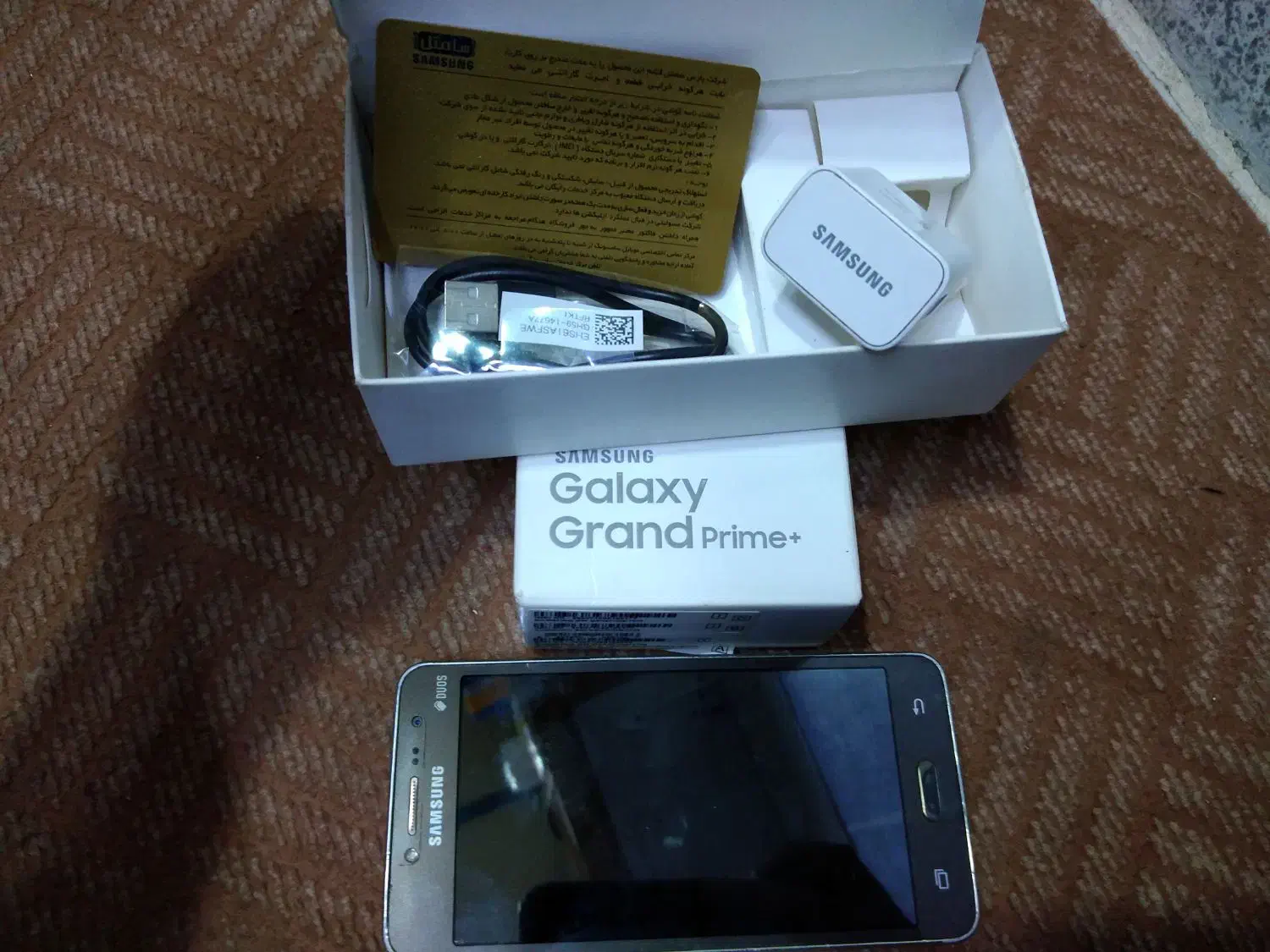 گوشی سالم با کارتن و شارژر سامسونگ گرند پرایم|موبایل|بردسکن, |دیوار