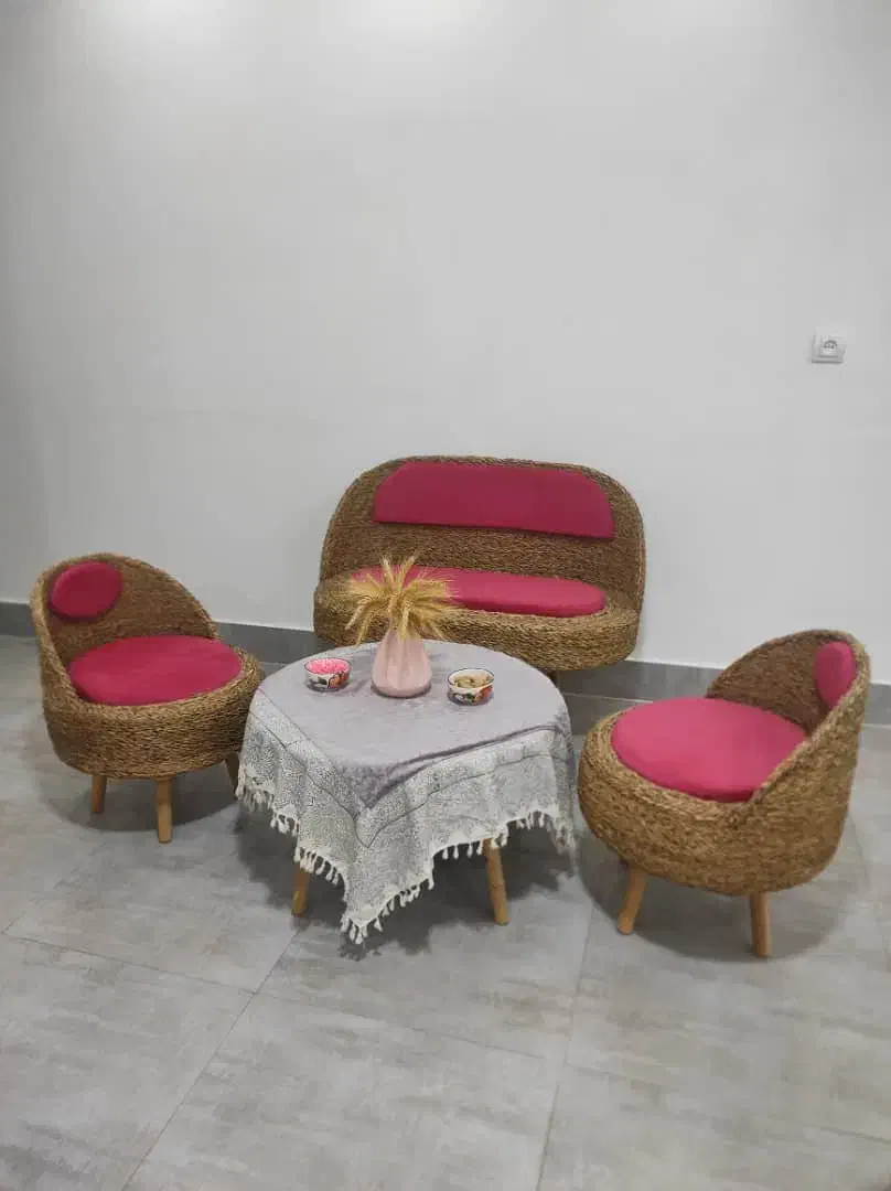 مبل حصیری چهار نفره|مبلمان خانگی و میز عسلی|بندرعباس, |دیوار