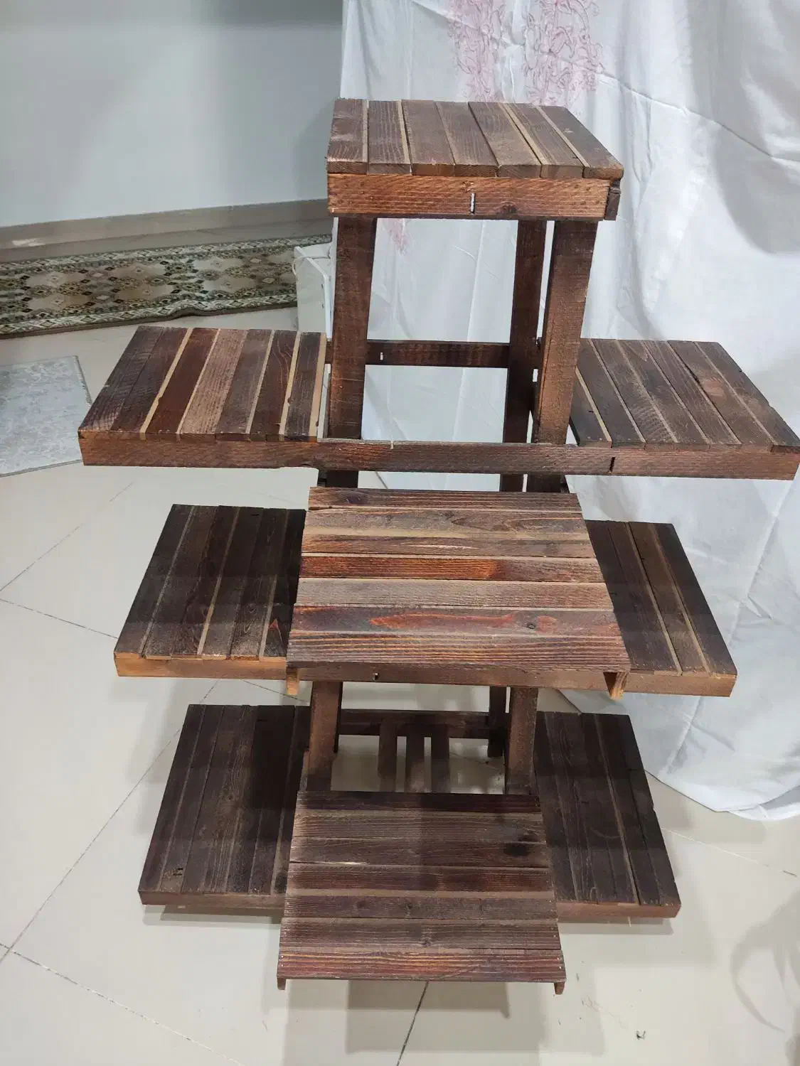 پایه چوبی گلدان|گل و گیاه طبیعی|مشهد, سرافرازان|دیوار