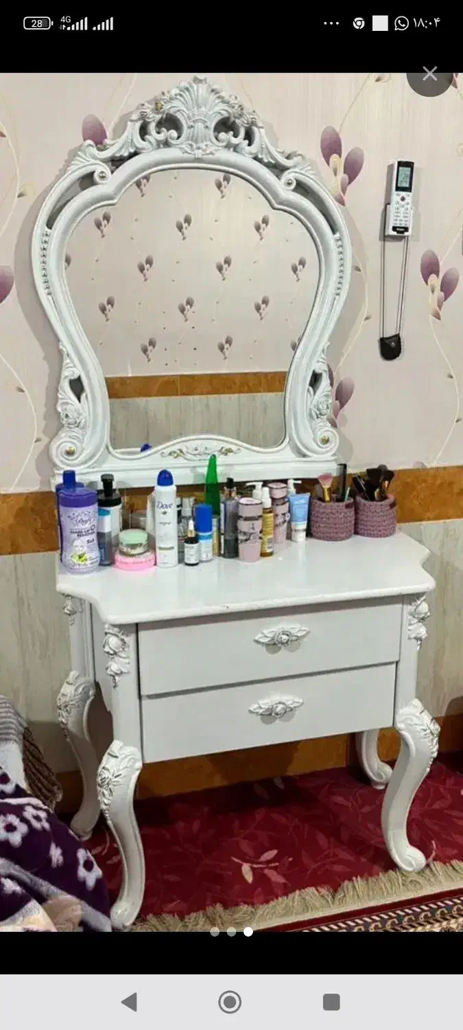 صندلی میز آرایش دخترانه تاب آویز|صندلی و نیمکت|امیدیه, |دیوار