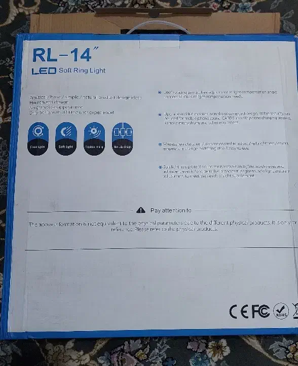 رینگ لایت ۱۴ اینچ(بزرگترین سایز)|دوربین عکاسی و فیلمبرداری|ری, اقدسیه|دیوار
