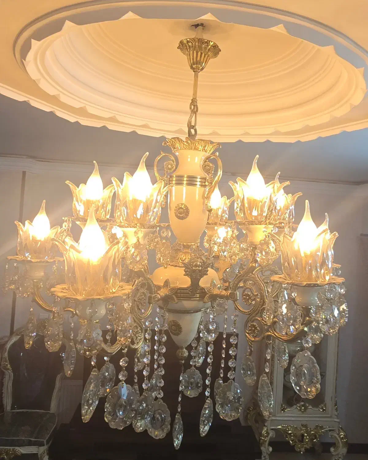 لوستر تمام برنج|لوستر و چراغ آویز|اصفهان, شهرک میلاد|دیوار