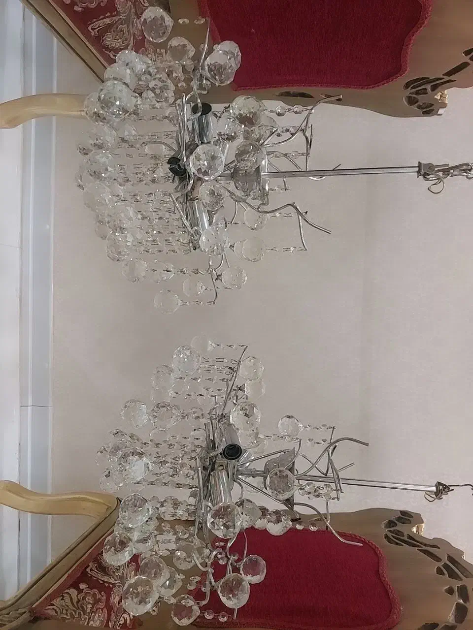 لوستر استیل شاهانه|لوستر و چراغ آویز|اراک, |دیوار