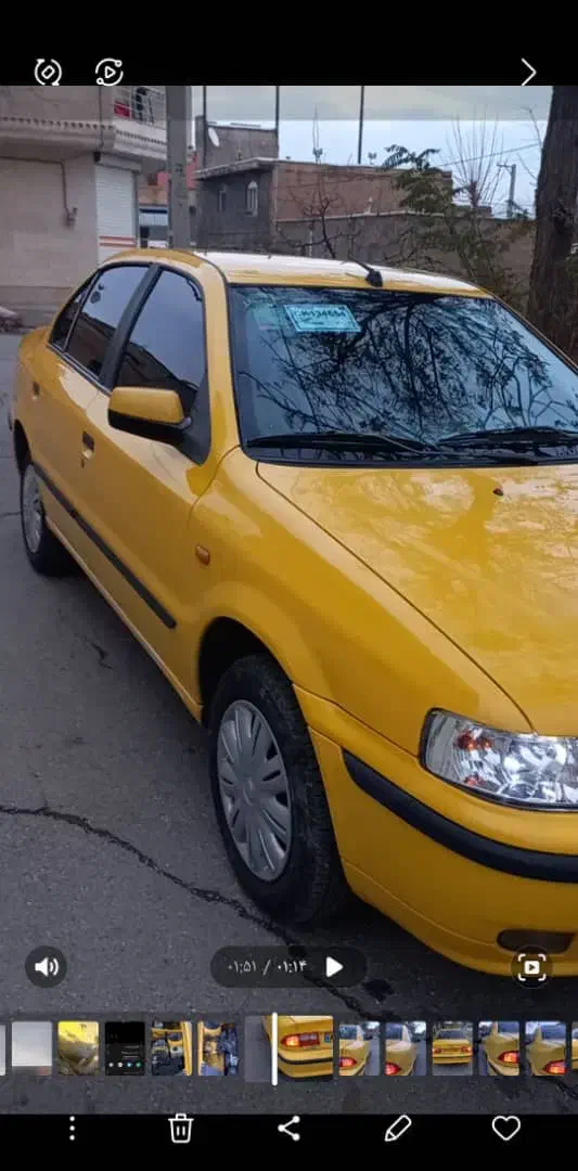 سمند مدل 1396زرد بین شهری|خودرو سواری و وانت|قائمشهر, |دیوار