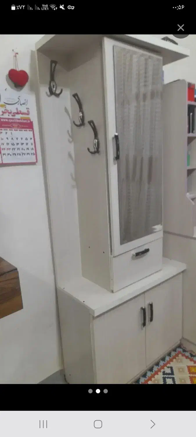 کمد جاکفشی آینه دار|جاکفشی، کمد، دراور|اندیمشک, |دیوار