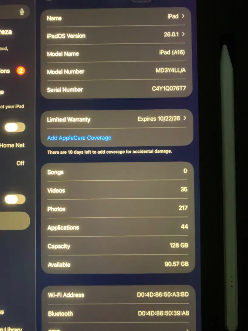 آیپد ۲۰۲۵ ۱۲۸ گیگ ۱۱ اینچ|تبلت|رشت, گلسار|دیوار