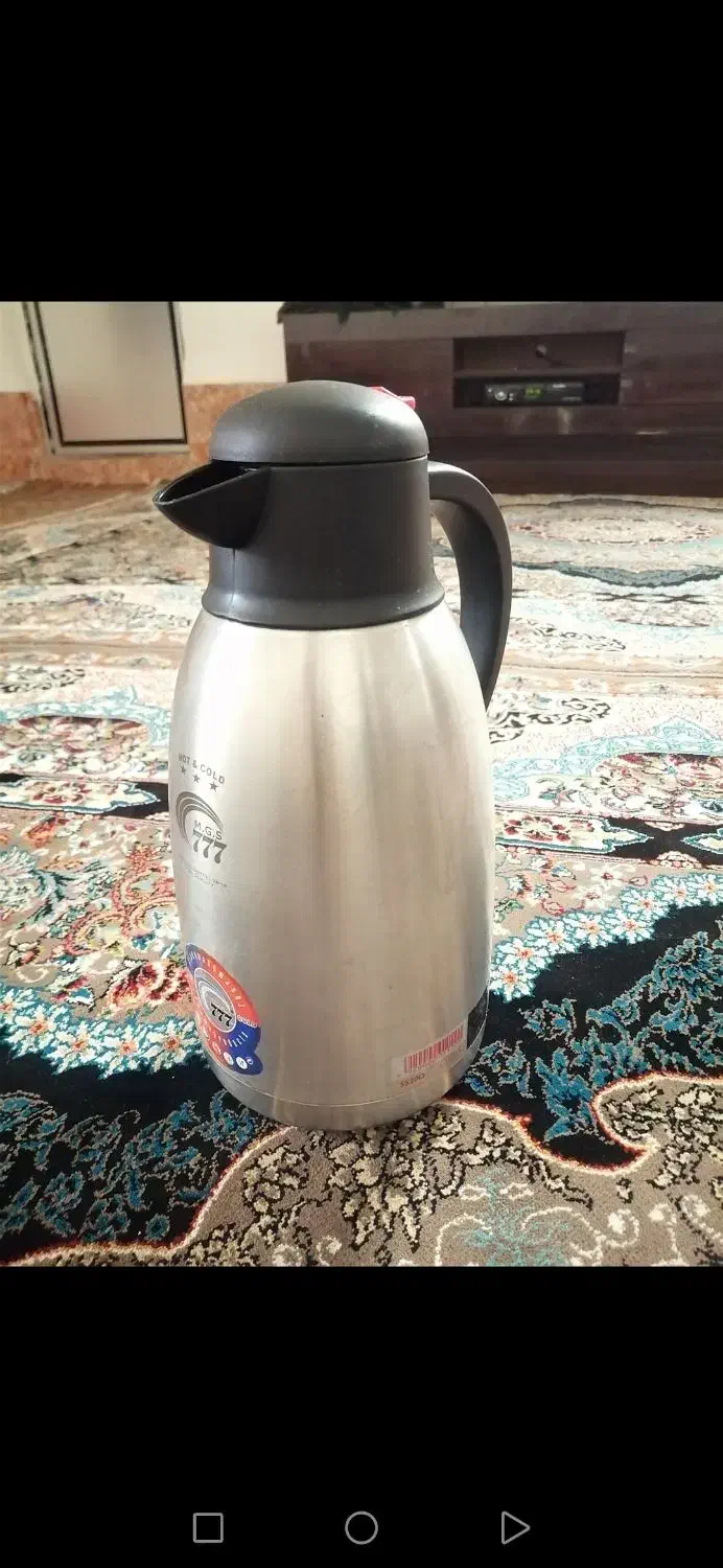 فلاکس ۱/۵لیتری تمام استیل در حد نو|قوری، کتری، قهوهساز دستی|ارومیه, |دیوار