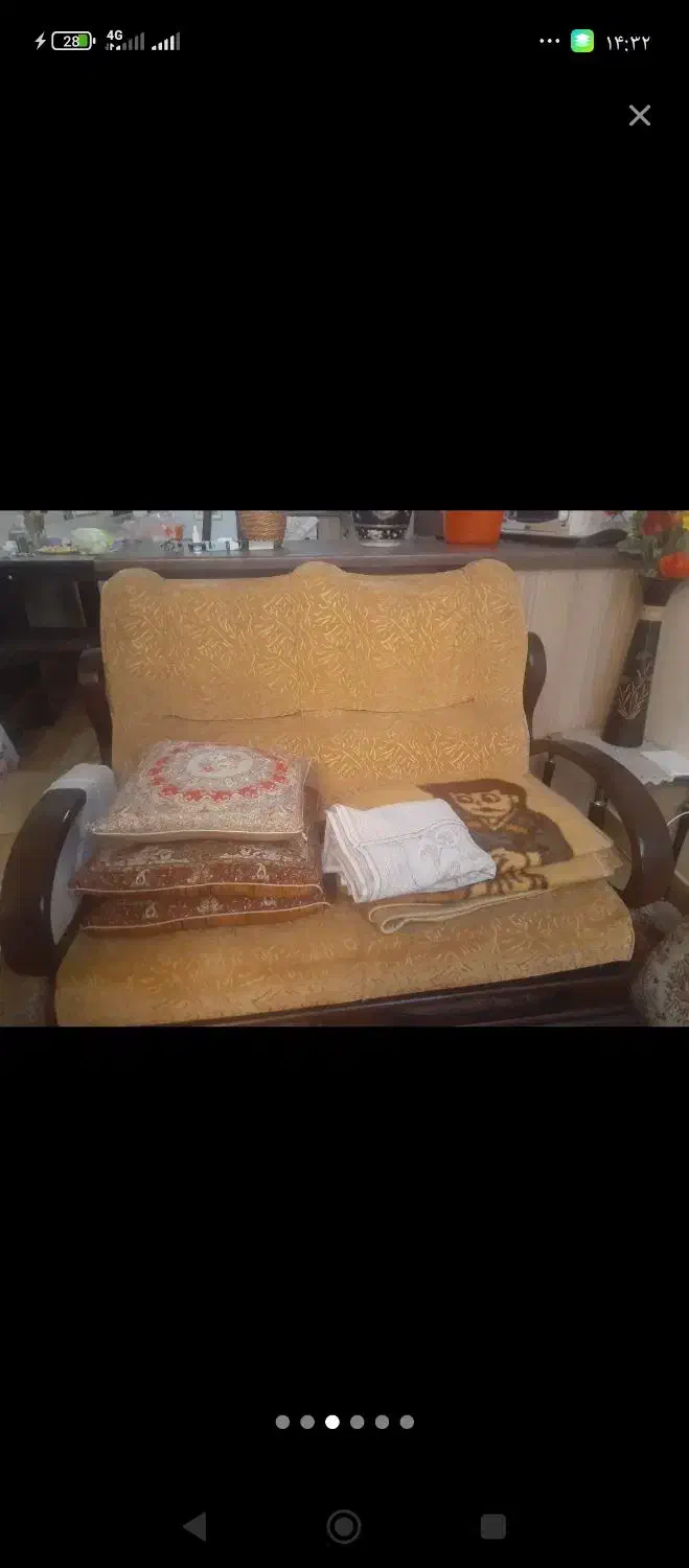 سرویس مبل هفت نفره سالم در حد نو|مبلمان خانگی و میز عسلی|سراوان, |دیوار