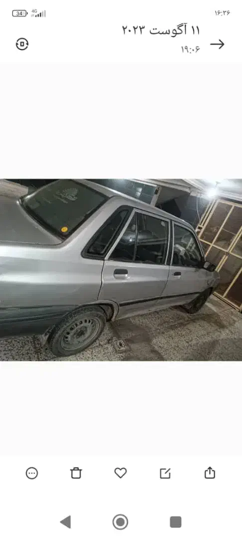 پراید نقره ایی مدل۸۵|خودرو سواری و وانت|شاهین‌شهر, مسکن مهر|دیوار