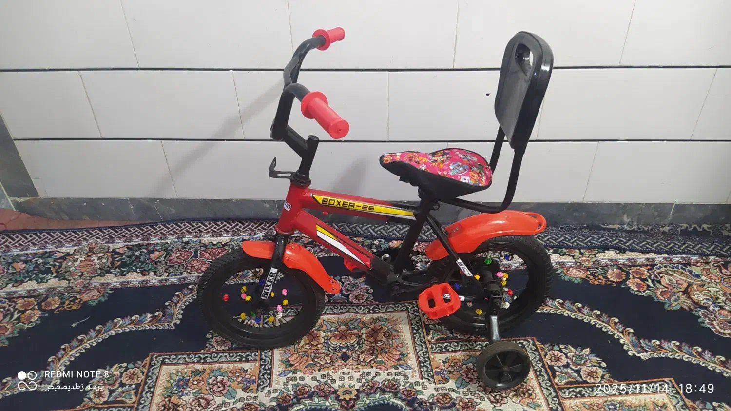 دوچرخه سایز ۱۲ بچه گانه|دوچرخه، اسکیت، اسکوتر|اهواز, کوی فاطمیه|دیوار