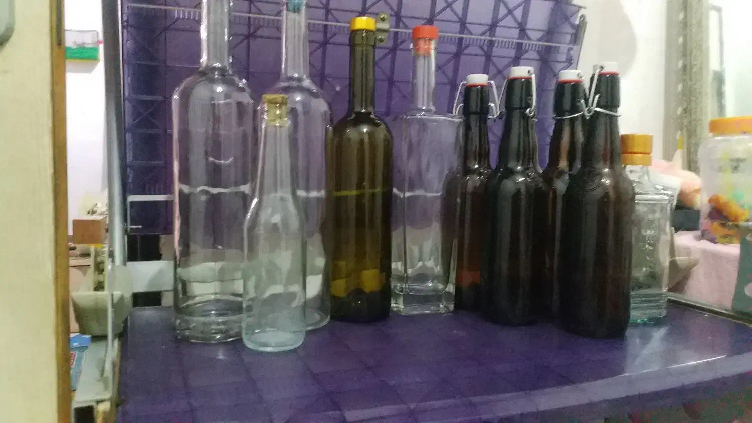 بطری شیشه ای|ظروف نگهدارنده، پلاستیکی، یک‌بارمصرف|بندرعباس, |دیوار