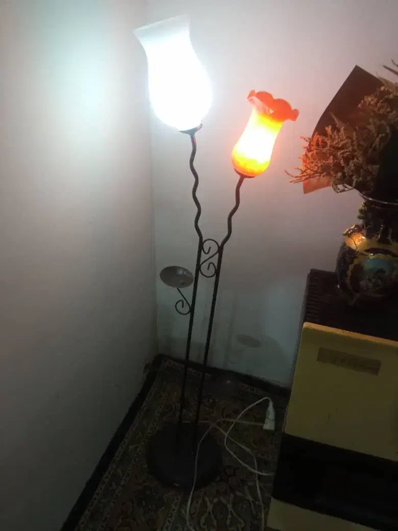 آباژور ۲شعله|چراغ خواب و آباژور|رشت, سیا اسطلخ|دیوار