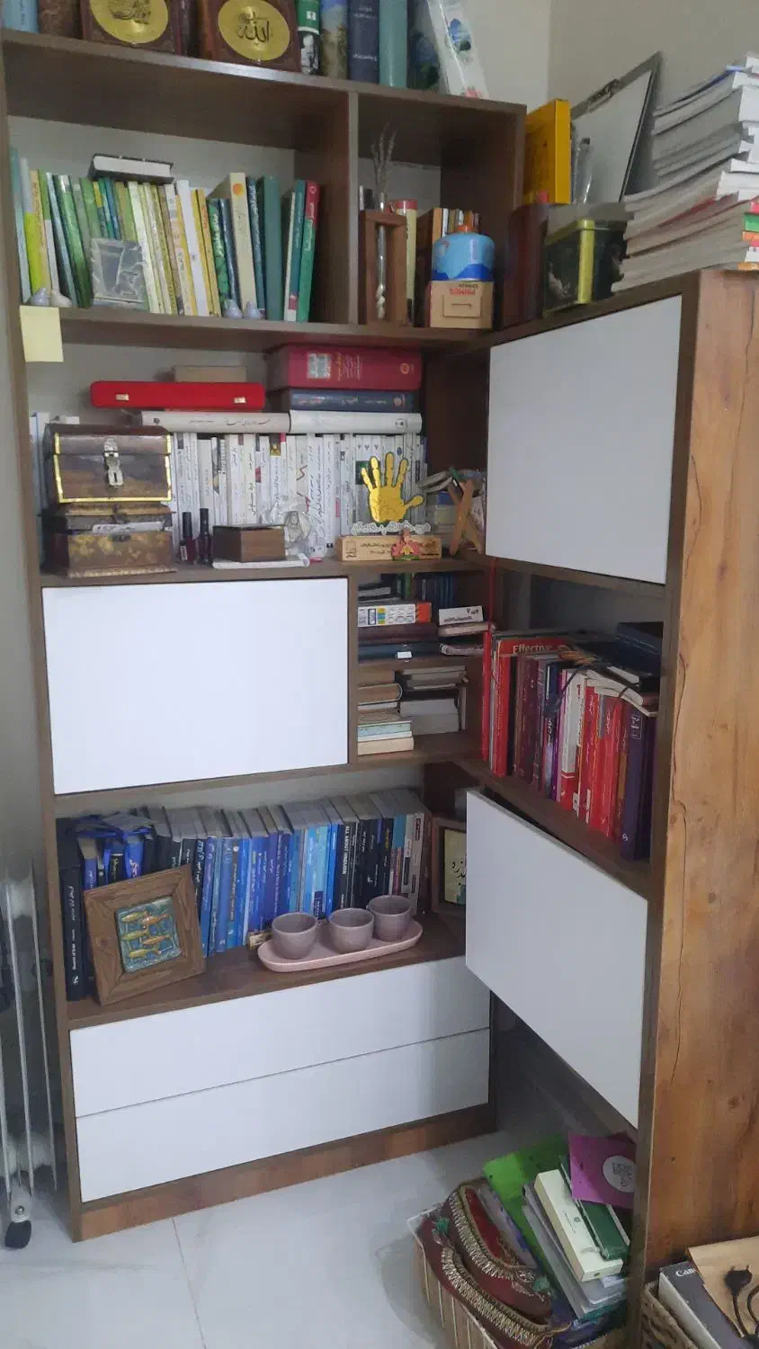 کتابخانه مدرن|کتابخانه، شلف، قفسه‌های دیواری|تهران, سعادت‌آباد|دیوار