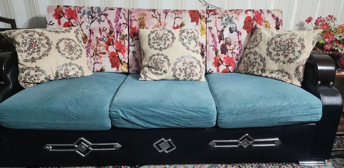 مبل 7 نفره راحتی|مبلمان خانگی و میز عسلی|اندیشه, اندیشه فاز ۵|دیوار