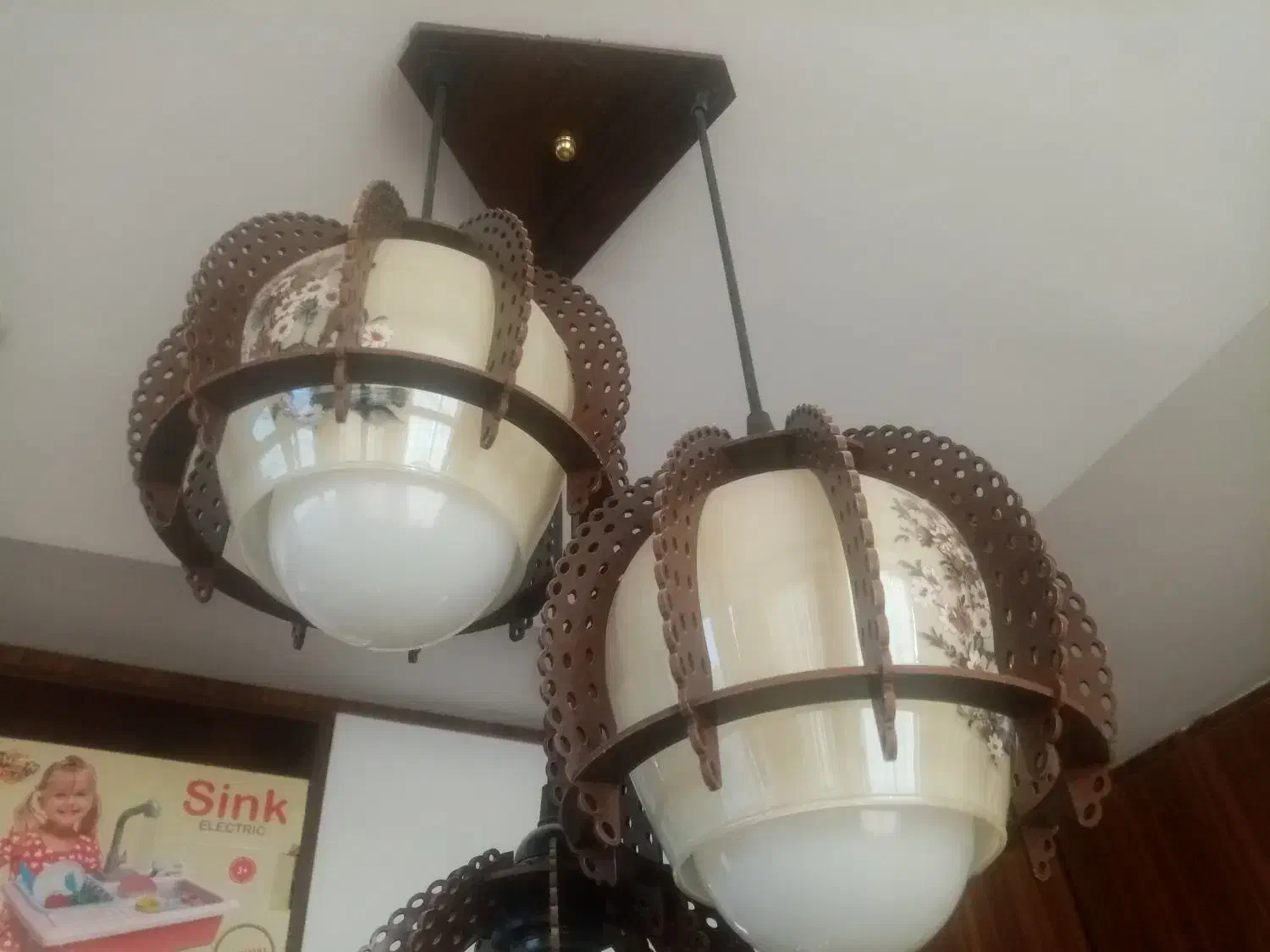 لوستر چوبی|لوستر و چراغ آویز|اصفهان, شهریار|دیوار