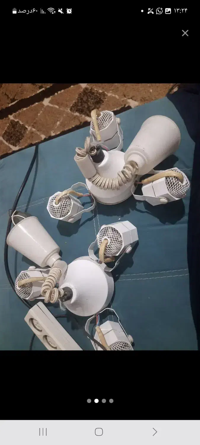 اویز چراغی ۳تای|لوستر و چراغ آویز|شادگان, |دیوار