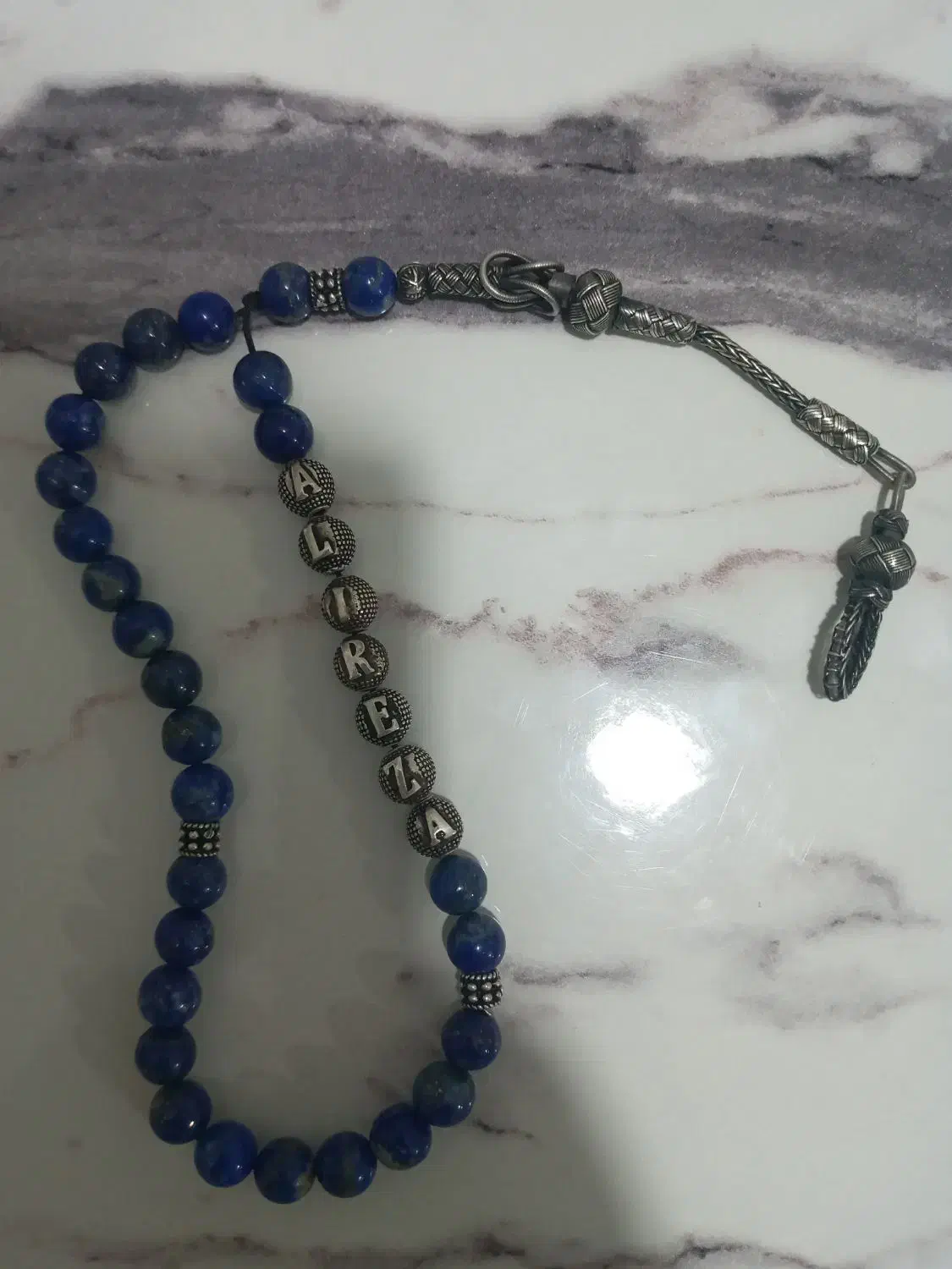 تسبیح دونه نقره اسم دار|جواهرات|کرج, عظیمیه|دیوار