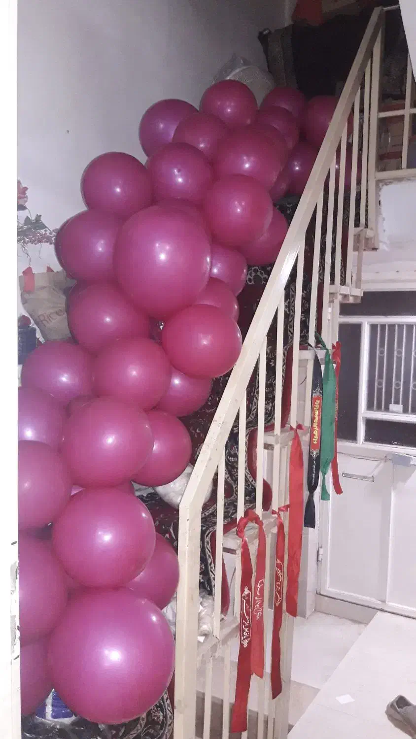 ریسه بادکنک|ریسه و چراغ تزئینی|قم, مجیدیه|دیوار