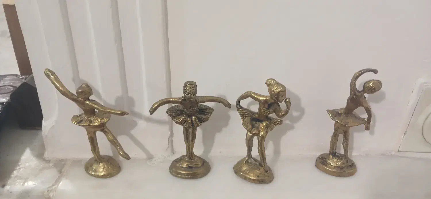 رقص باله برنز چهارتایی|مجسمه، تندیس، ماکت|تبریز, |دیوار