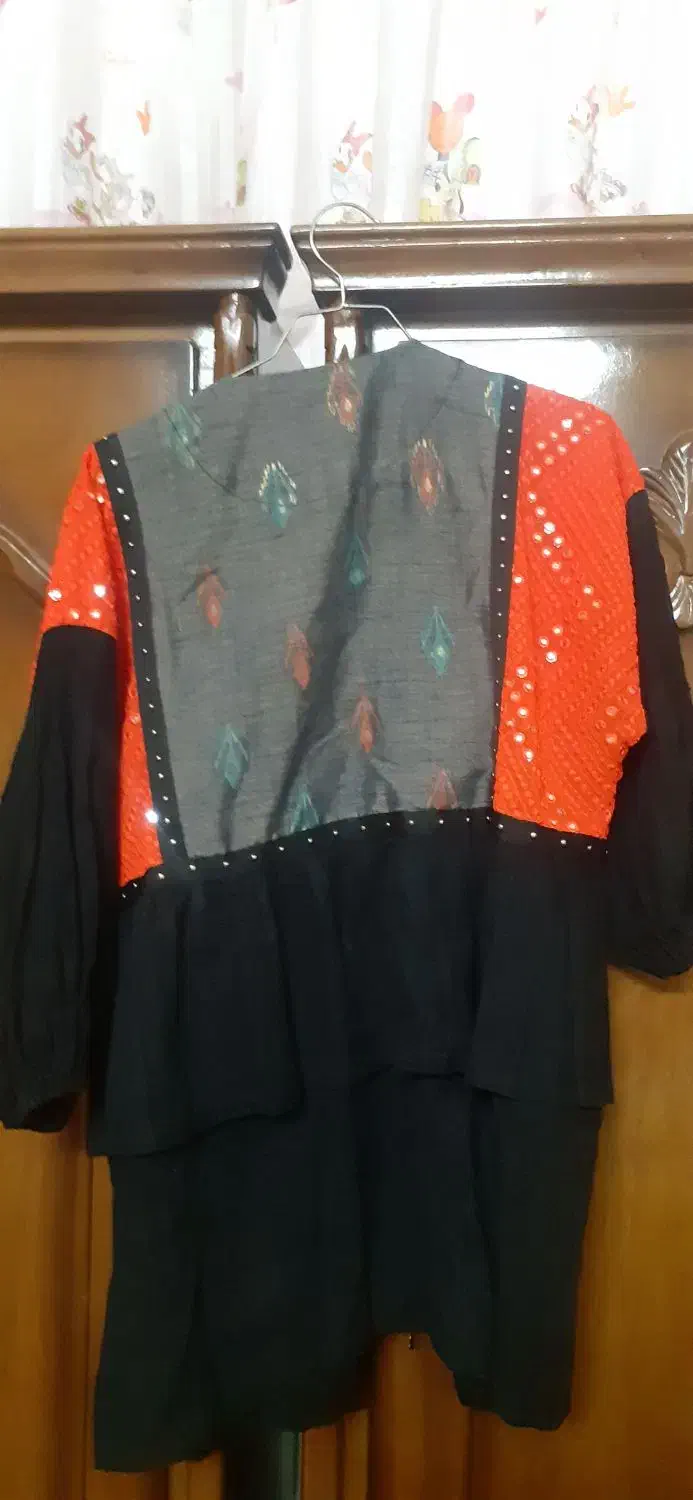 مانتو مجلسی شیک وجنس بسیار عالی با آینه کاری زیبا|لباس|جهرم, |دیوار