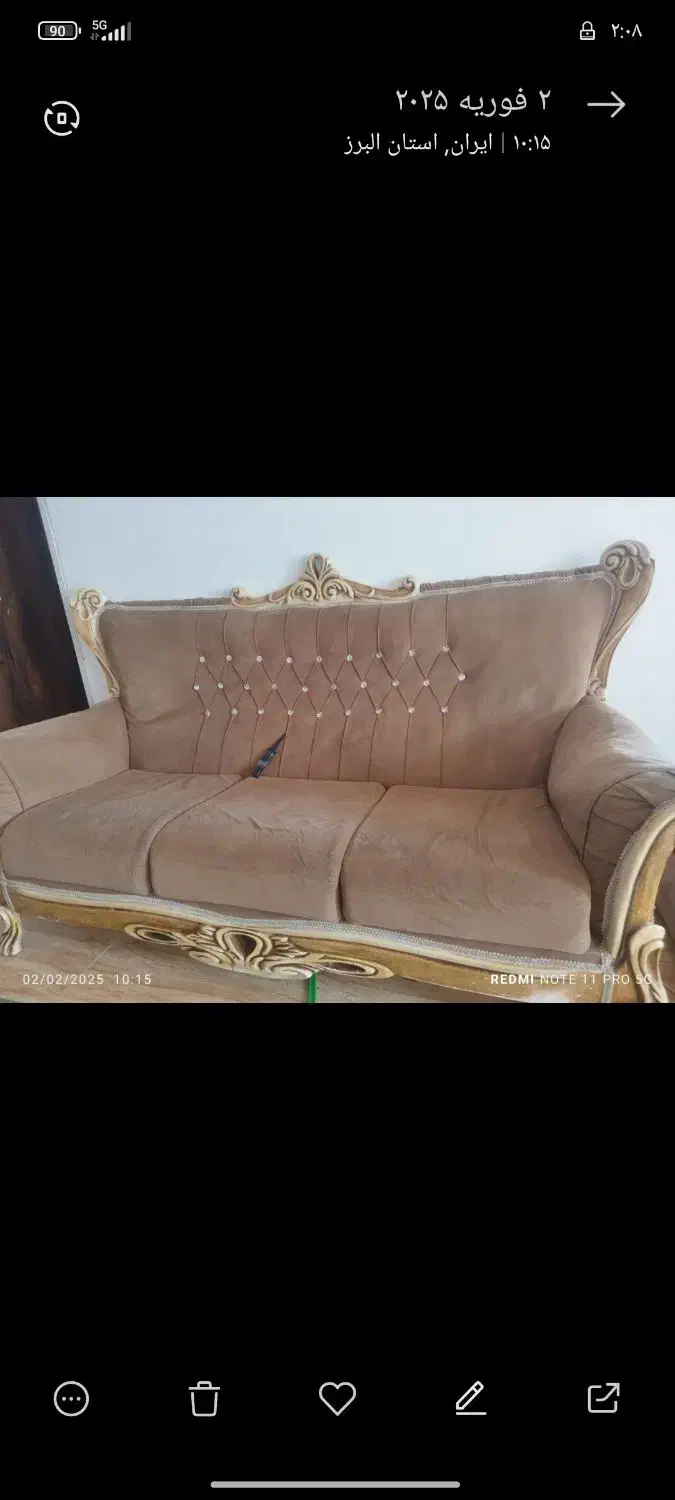 مبل ۷نفره|مبلمان خانگی و میز عسلی|مشکین‌دشت, |دیوار