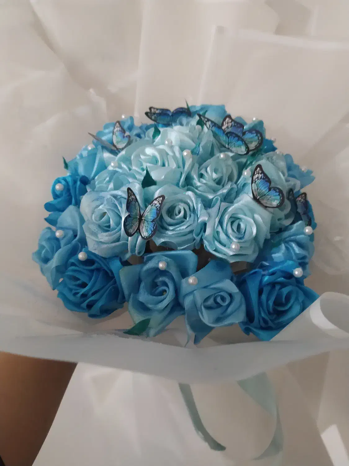 گل رز روبانی|گل مصنوعی|صدرا-فارس, فاز ۱|دیوار