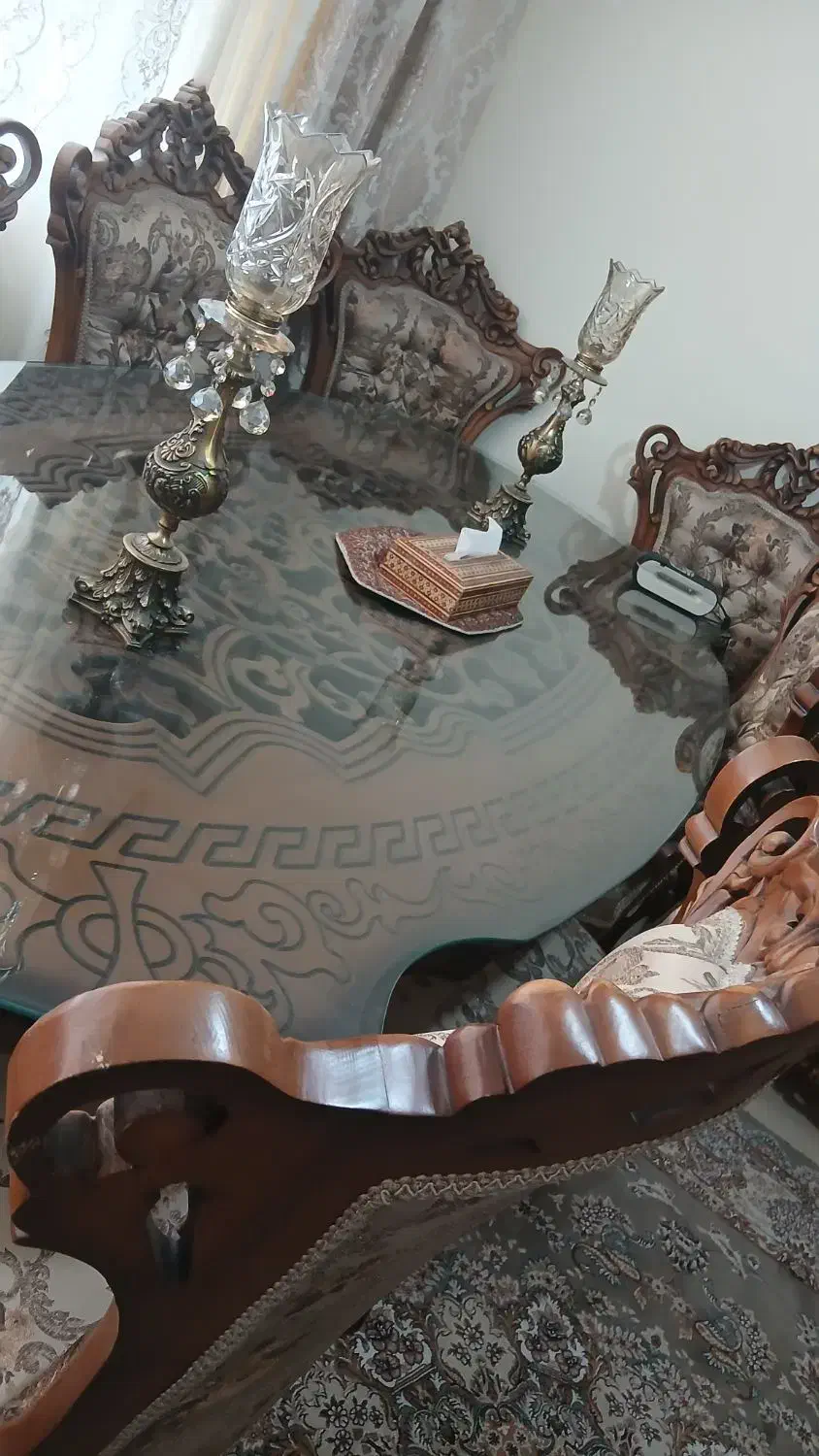 میز نهارخوری خوری ۸ نفره تمام چوب ساخت ملایر|میز و صندلی غذاخوری|تهران, جوادیه تهرانپارس|دیوار