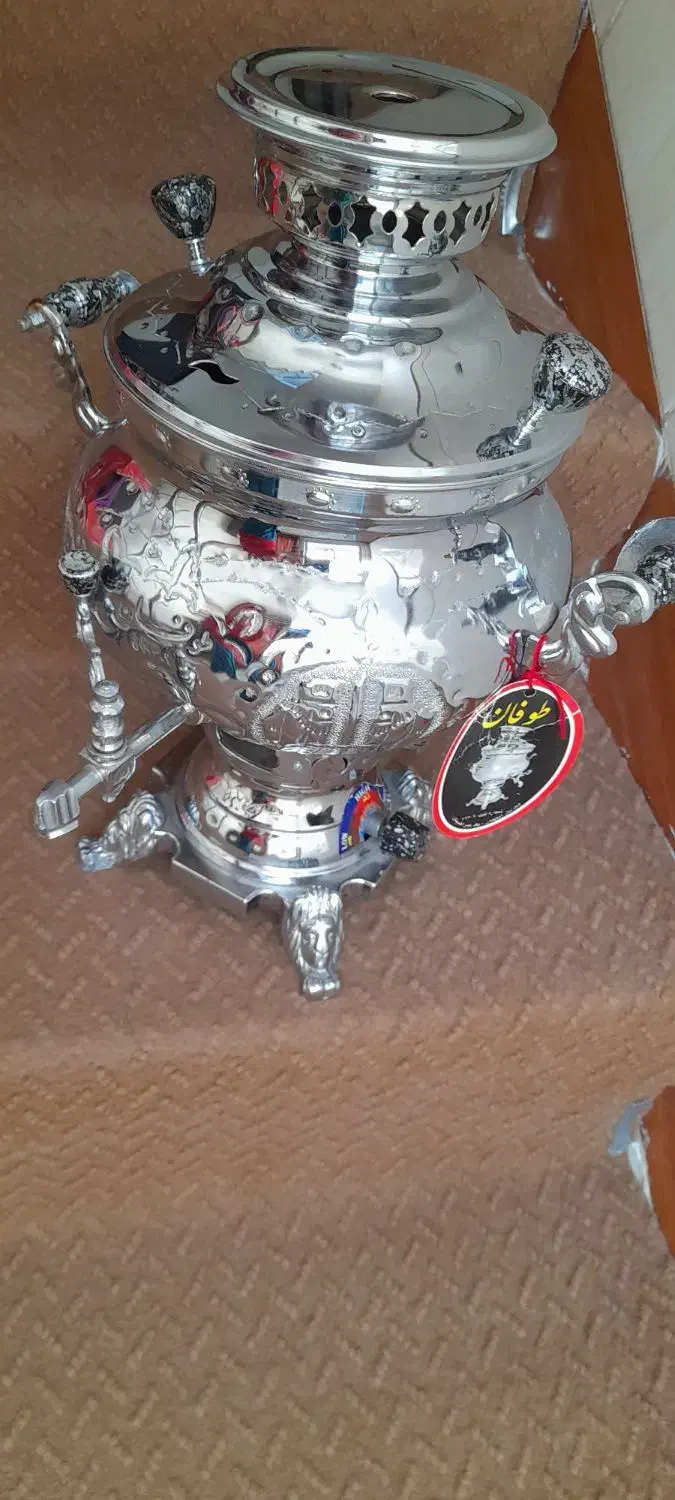 سماور گازی نو ۶لیتری|سماور، چای‌ساز، قهوه‌ساز|قم, دروازه چوبی|دیوار
