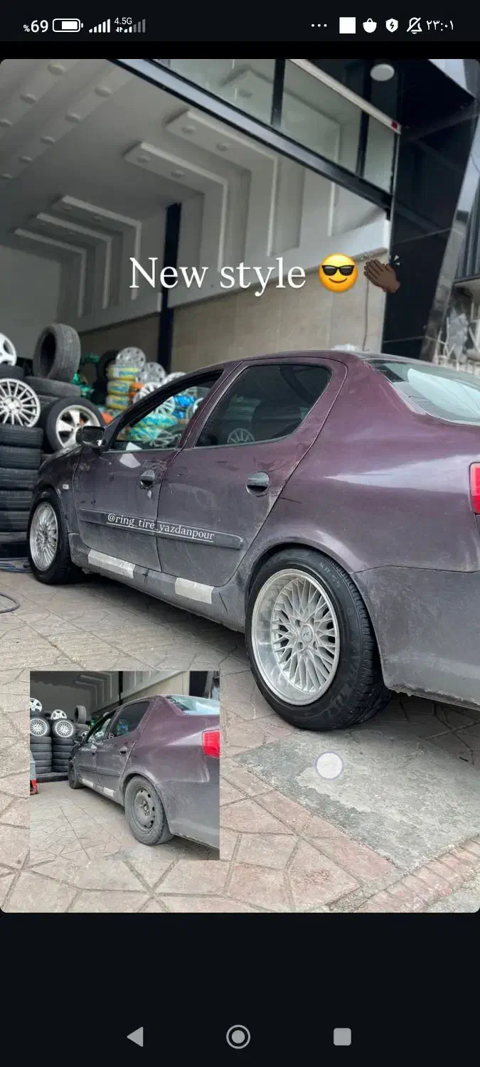 رینگ و لاستیک سایز 16 رینگ اسپرت|قطعات یدکی و لوازم جانبی|جویبار, |دیوار