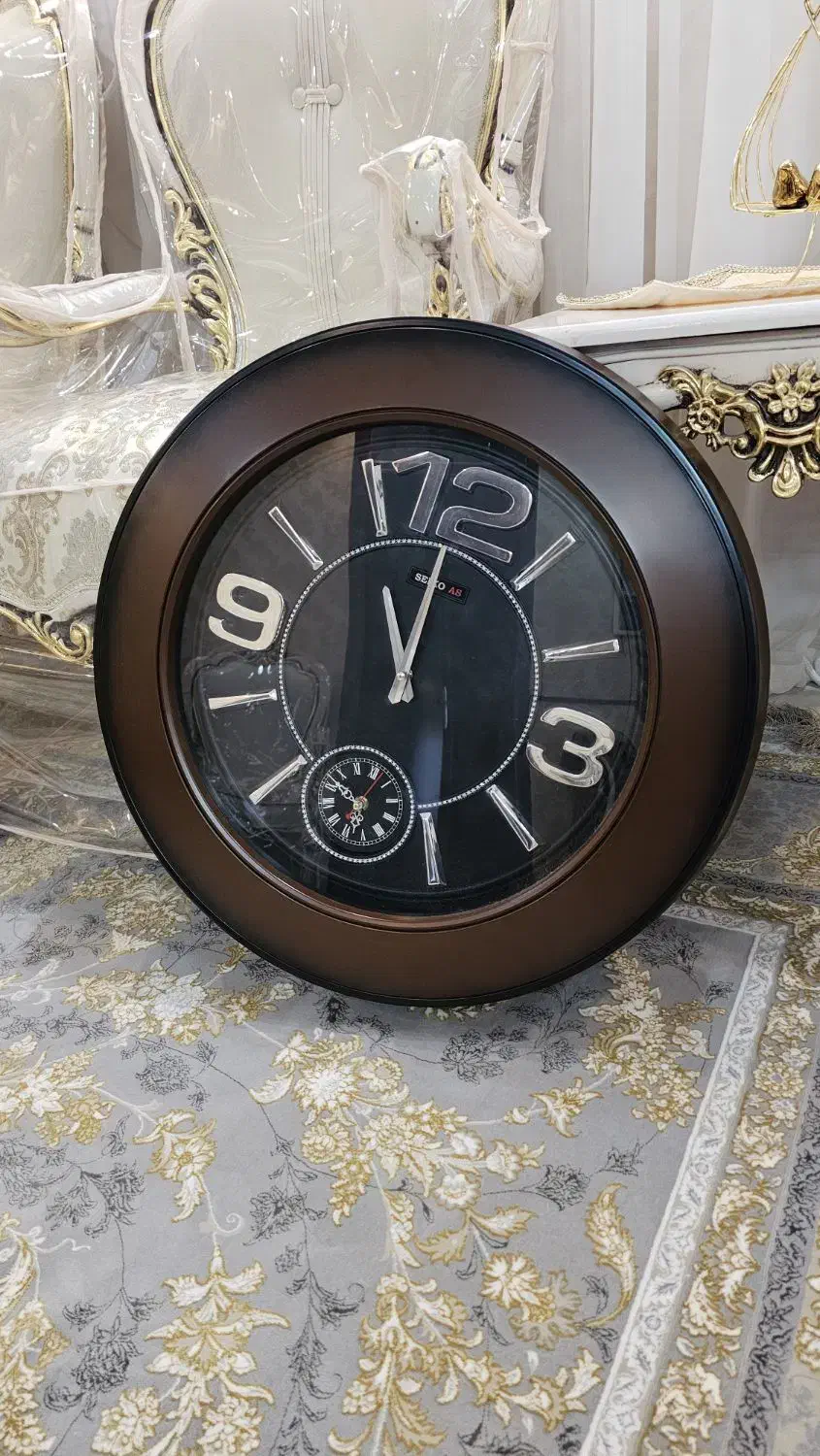 ساعت دیواری دو موتوره  در حد نو برند سکو|ساعت دیواری و تزئینی|الیگودرز, |دیوار