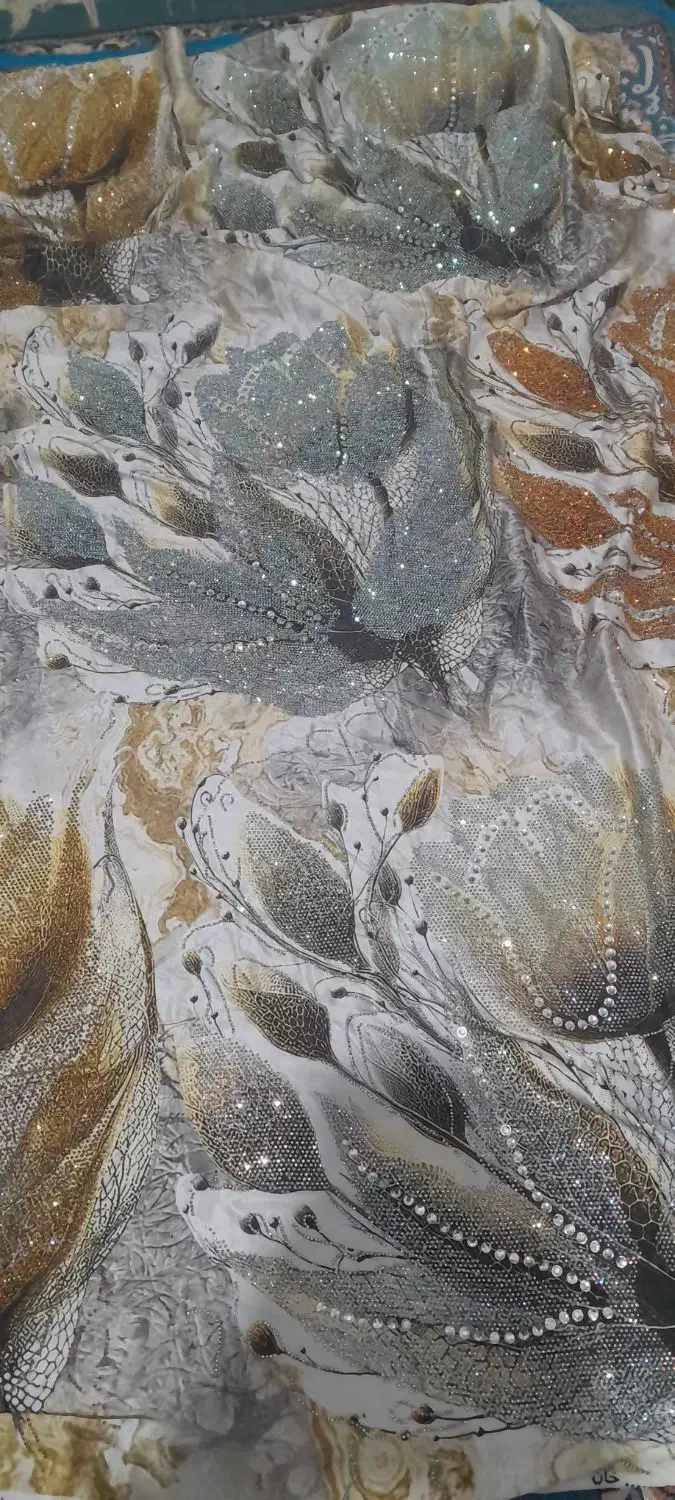 پارچه گل طلاکوب|لباس|زابل, |دیوار