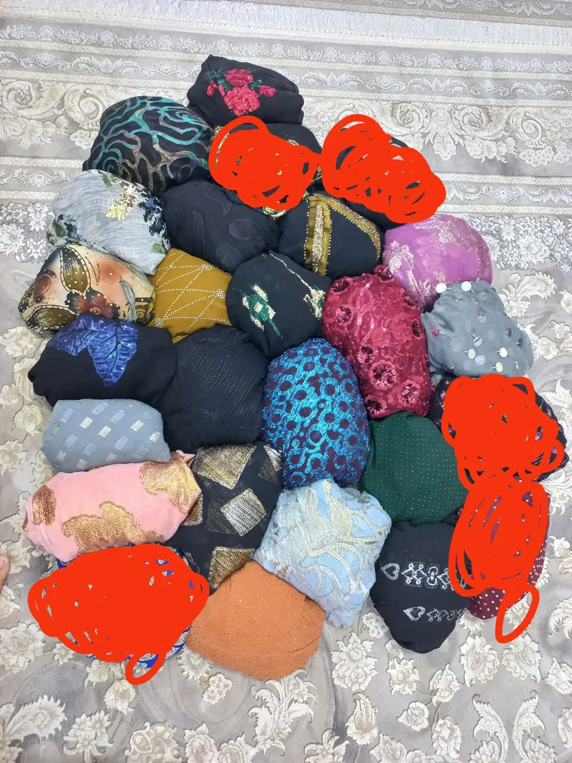 تعدادی پرده های سالم درحدنو|پرده، رانر، رومیزی|جوانرود, |دیوار