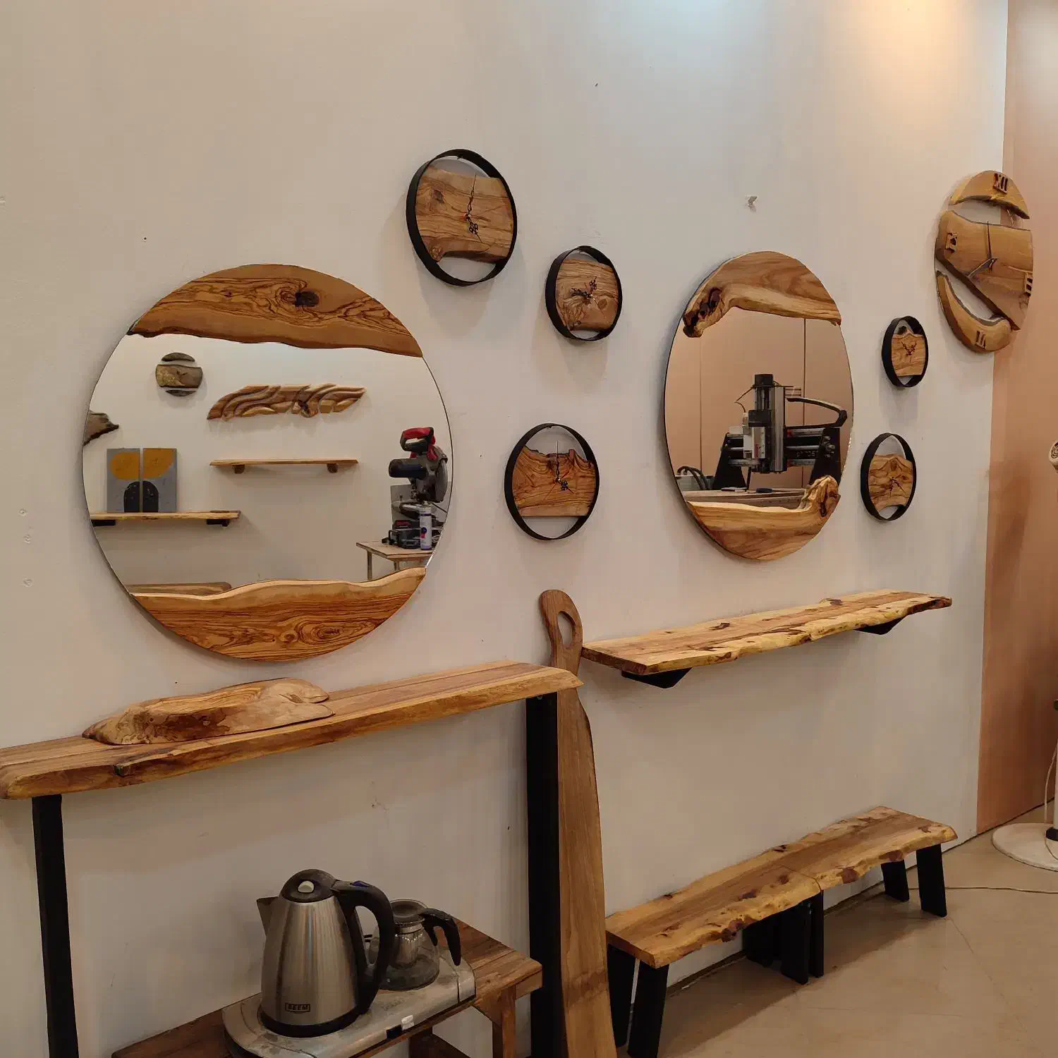 ساعت روستیک|ساعت دیواری و تزئینی|رشت, بازار|دیوار