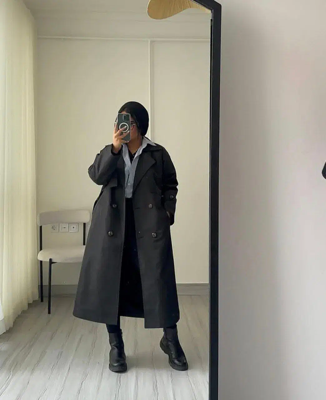 بارانی مشکی دانشجویی|لباس|دزفول, |دیوار