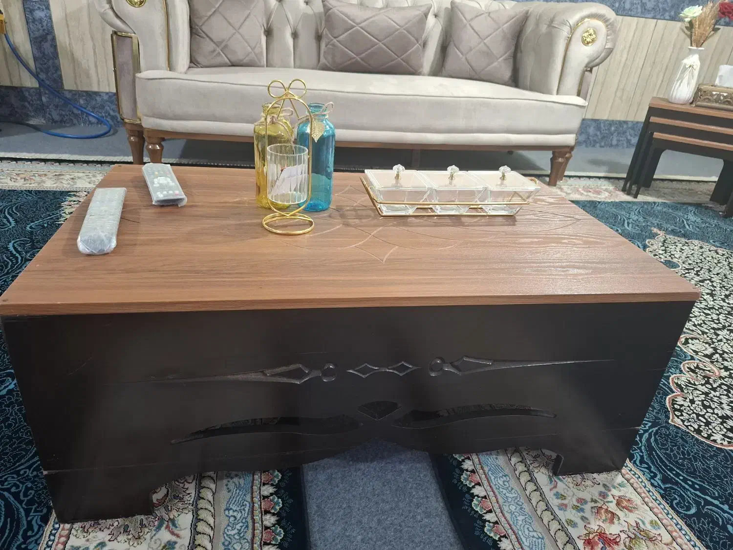 میز جلو مبلی|مبلمان خانگی و میز عسلی|دوگنبدان, |دیوار