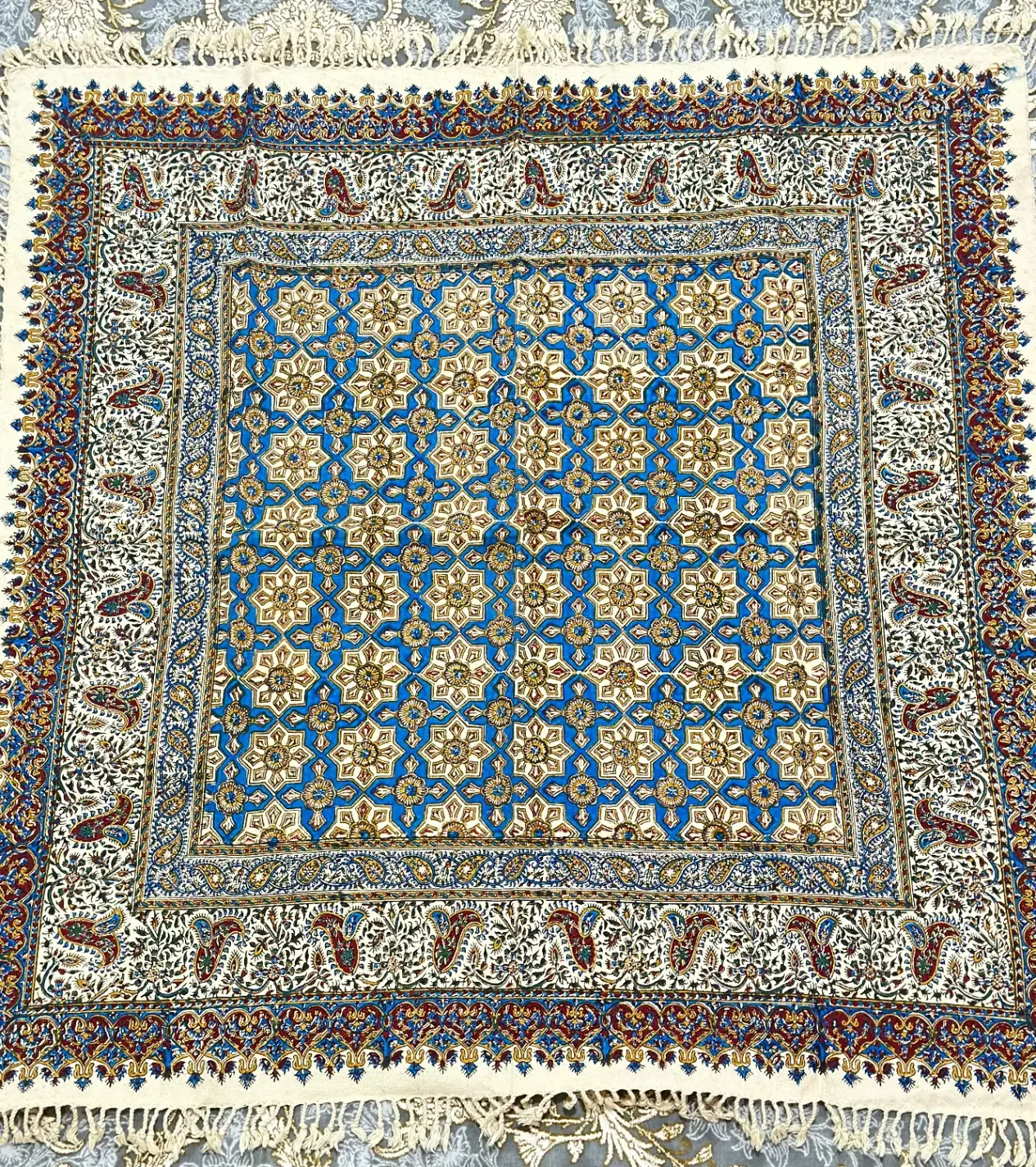 سفره قلمکار صادراتی عمده|سفره، حوله، دستمال آشپزخانه|شیراز, بازار|دیوار