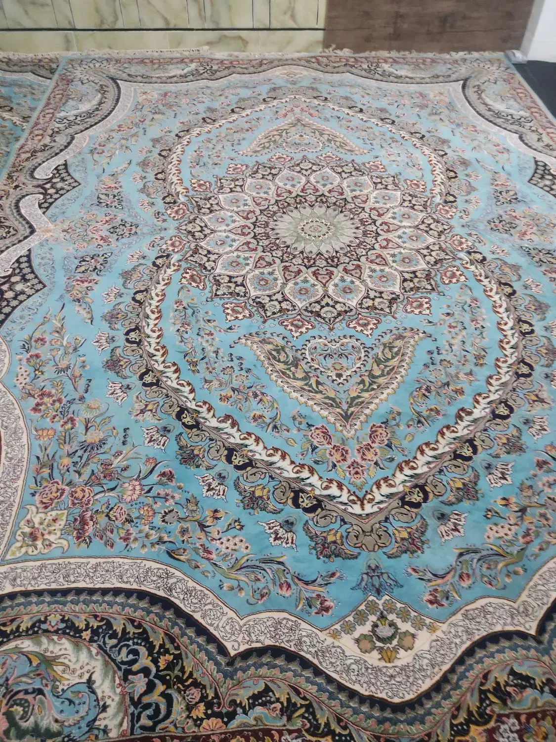 یه جفت فرش ۱۲متری تمام نخ|فرش|اندیمشک, |دیوار