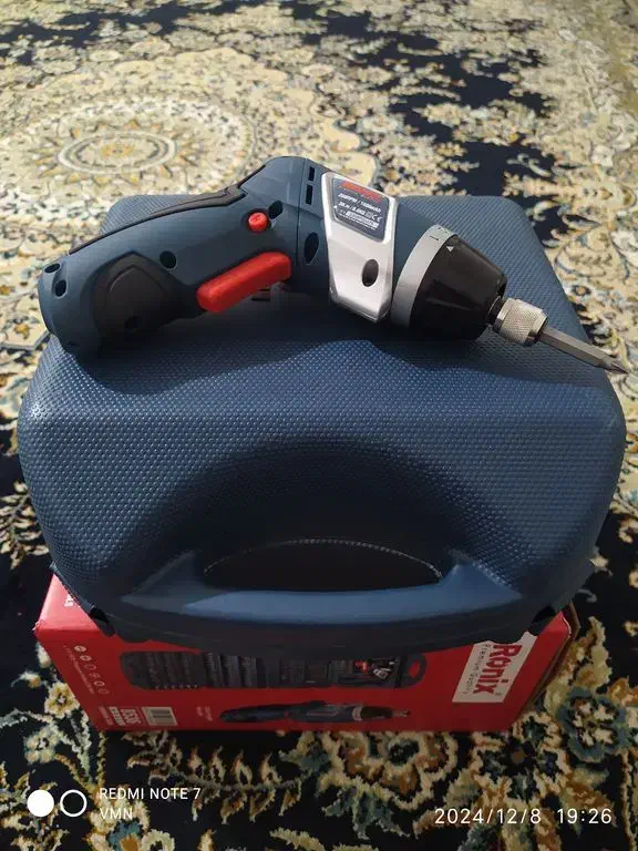 پیچ گوشتی شارژی تاشو رونیکس|ابزارآلات|نور, |دیوار