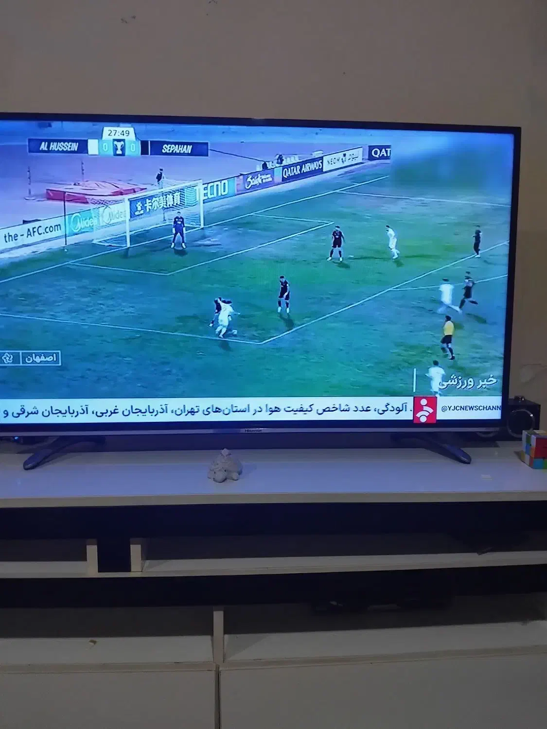 تلویزیون هایسن ۴۲ اینچ|تلویزیون و پروژکتور|رشت, منظریه|دیوار