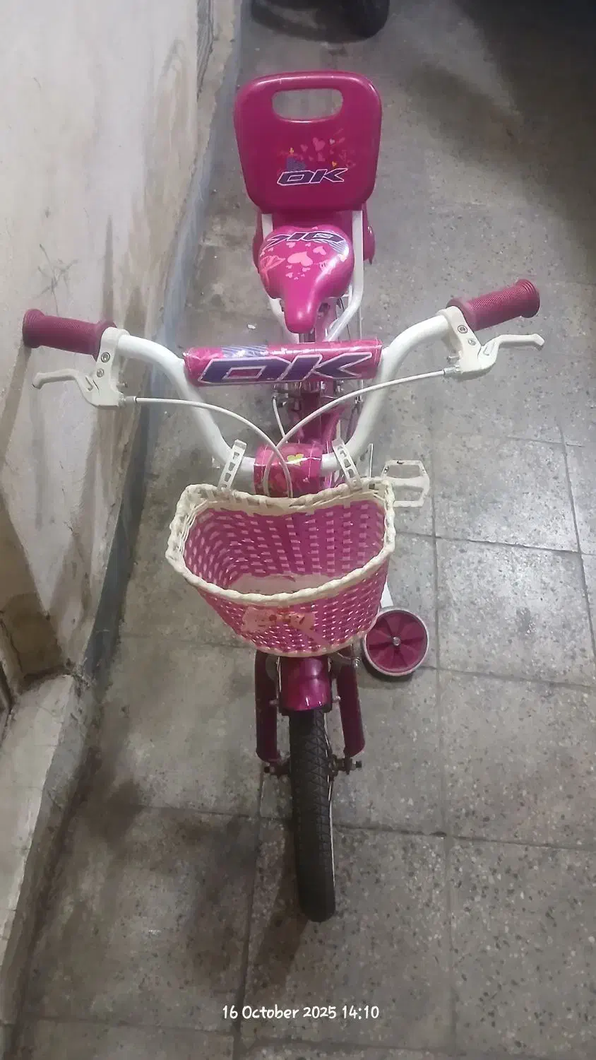 دوچرخه دخترونه دخترانه بچگانه بچه گانه صورتی قرمز|دوچرخه، اسکیت، اسکوتر|تهران, نیکنام|دیوار